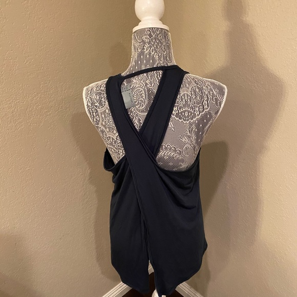 Athleta Essence Tie Back Tank M Dark Jade EUC - Picture 4 of 7